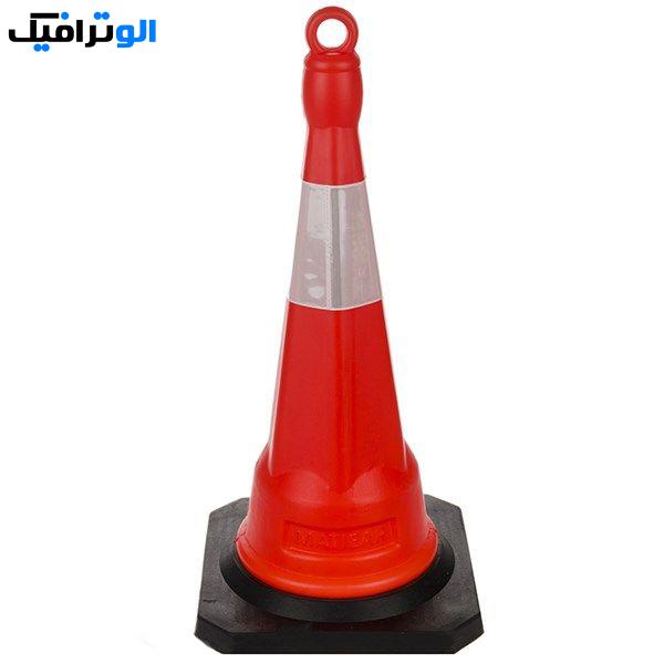 مخروط ترافیکی پی وی سی 45 سانتی متری | الو ترافیک