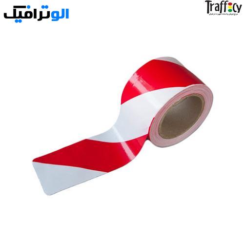 نوار راه راه سفید قرمز 200 متری